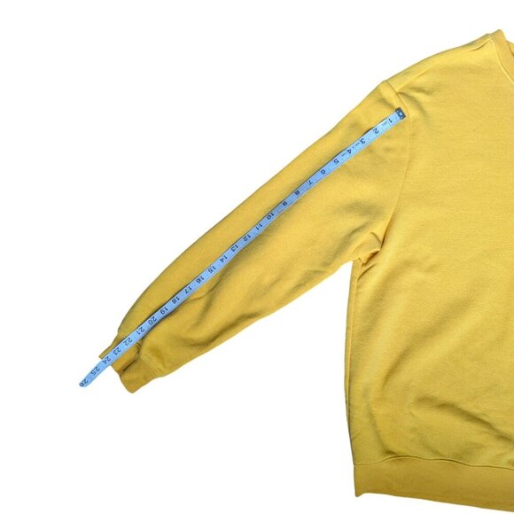 H&M Yellow Oversized Crewneck Sweater Men Size Medium - Picture 10 of 12